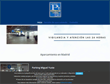 Tablet Screenshot of parkingmiguelyuste.com